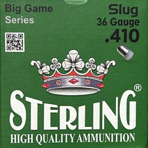 Sterling .410 BORE BIG GAME SERIES SLUGS 2 1/2" 1345fps 1/4oz Slugs *FREE SHIPPING over $550/NO LIMIT/HUGE SELECTION OF .410 BORE! - 25 Rds/Box